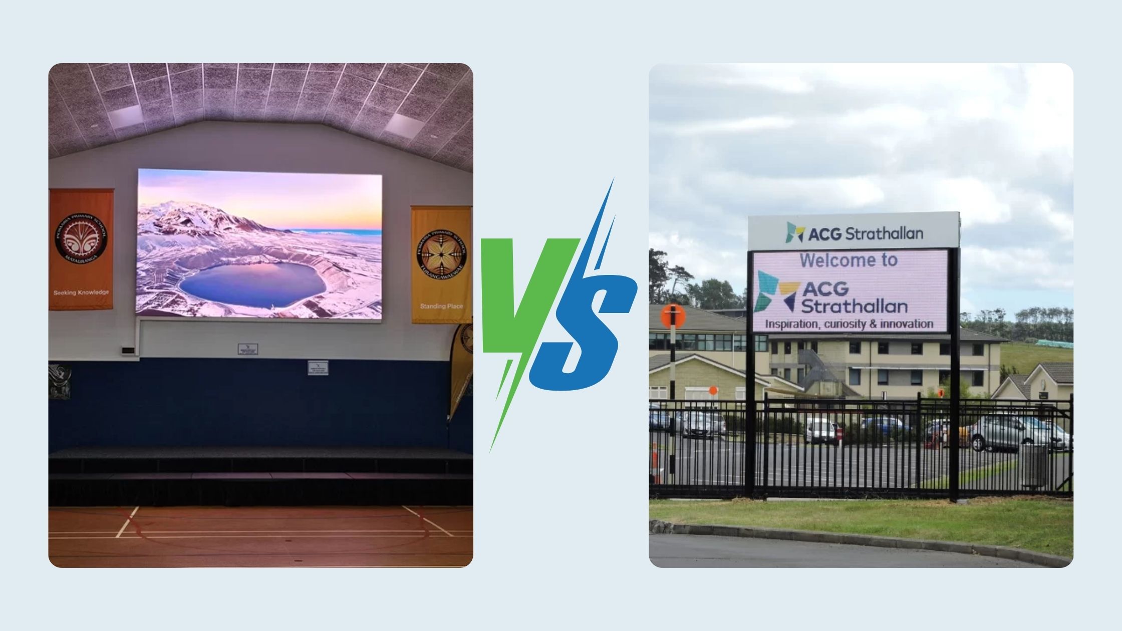 Indoor vs Outdoor LED Signage